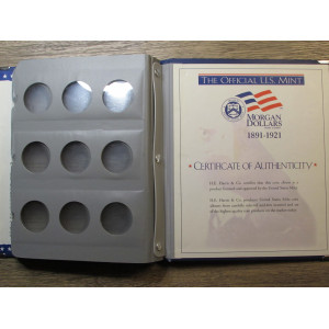 Official US Mint coin album for Morgan Dollars - 1891-1921 - vintage supply