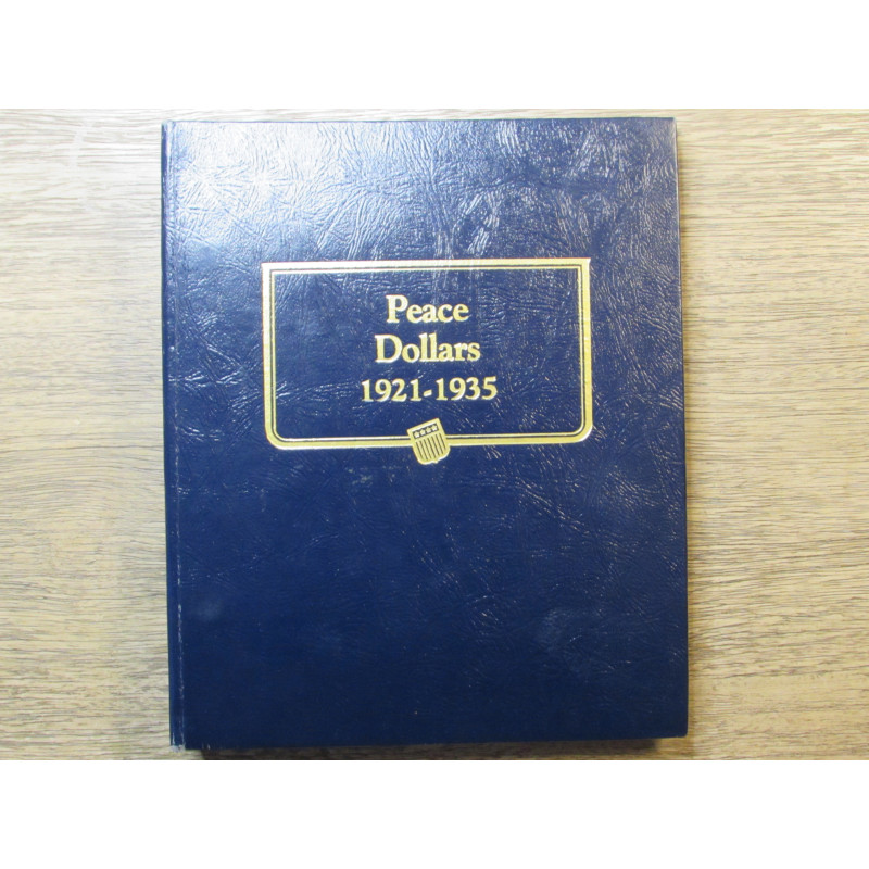 Whitman classic coin album for Peace Dollars - 1921-1935