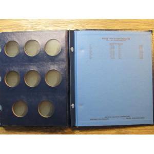 Whitman classic coin album for Peace Dollars - 1921-1935