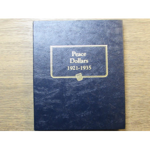 Whitman coin album for Peace Dollars - 1921-1935 - vintage supply