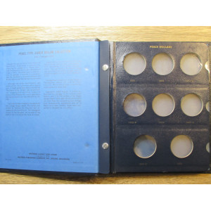Whitman coin album for Peace Dollars - 1921-1935 - vintage supply
