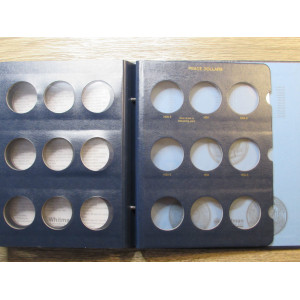 Whitman Peace Dollars coin album for 1921-1935 dates - vintage supply