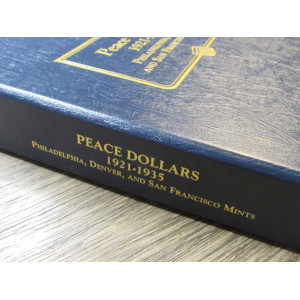 Whitman Peace Dollars coin album for 1921-1935 dates - vintage supply