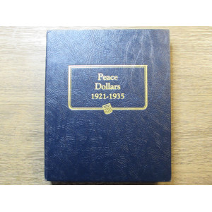 Whitman coin album for Peace Dollars - 1921-1935 - P/D/S - coin supply
