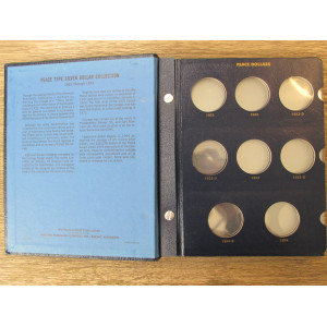 Whitman coin album for Peace Dollars - 1921-1935 - P/D/S - coin supply