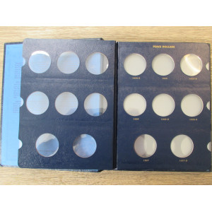 Whitman coin album for Peace Dollars - 1921-1935 - P/D/S - coin supply