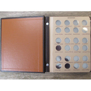 Dansco coin album for Quarters - with labeled 1999-2009 pages for state quarters
