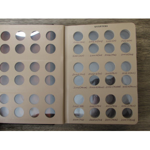 Dansco coin album for Quarters - with labeled 1999-2009 pages for state quarters