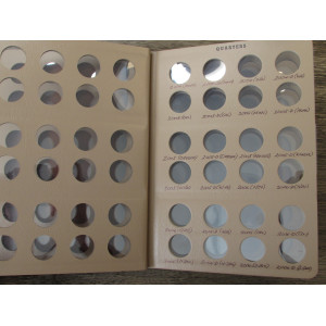 Dansco coin album for Quarters - with labeled 1999-2009 pages for state quarters