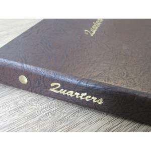 Dansco coin album for Quarters - with labeled 1999-2009 pages for state quarters