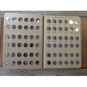Dansco coin album for Lincoln Cents - 1909-1979 - vintage coin supply