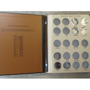 Dansco album for Kennedy Half Dollars with proof-only issues - 1964-1981 - vintage coin supply