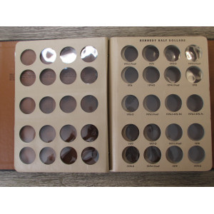 Dansco album for Kennedy Half Dollars with proof-only issues - 1964-1981 - vintage coin supply