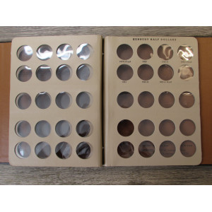 Dansco album for Kennedy Half Dollars with proof-only issues - 1964-1981 - vintage coin supply