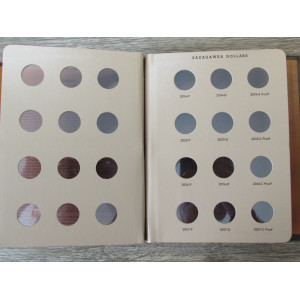 Dansco album for Sacagawea Dollars - with proof issues - vintage coin supply