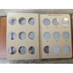 Dansco coin album for American Eagle Silver Dollars - vintage coin supply