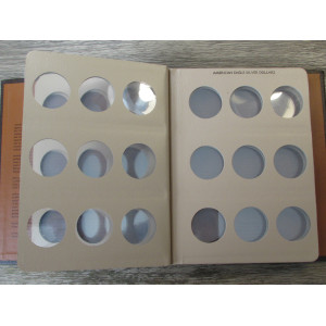 Dansco coin album for American Eagle Silver Dollars - vintage coin supply