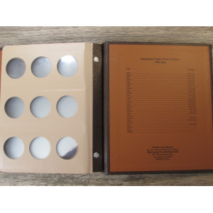 Dansco coin album for American Eagle Silver Dollars - vintage coin supply
