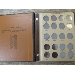 Dansco coin album for Kennedy Half Dollars - with proof-only issues - 1964-1979