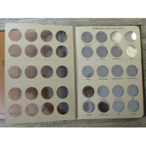 Dansco coin album for Kennedy Half Dollars - with proof-only issues - 1964-1979