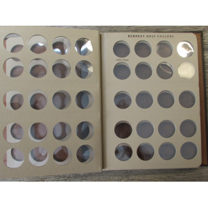 Dansco coin album for Kennedy Half Dollars - with proof-only issues - 1964-1979