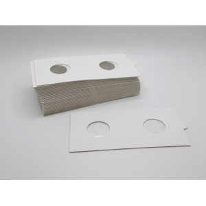 Cent size Self-Adhesive cardboard paper coin flips for storage and organizing - pack of 25 / 50 / 100 / 200