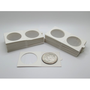 Large dollar size Self-Adhesive cardboard paper coin flips for storage and organizing - pack of 25 / 50 / 100 / 200
