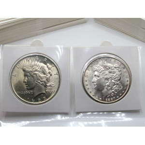 Large dollar size Self-Adhesive cardboard paper coin flips for storage and organizing - pack of 25 / 50 / 100 / 200