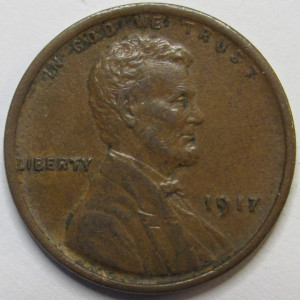1917 Lincoln Wheat Cent - high grade earlier date American wheat penny