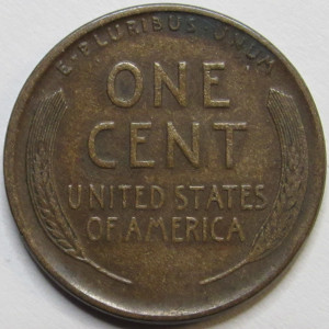 1919 S Lincoln Wheat Cent - antique San Francisco mintmark wheat penny