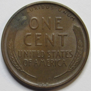 1909 VDB Lincoln Wheat Cent - antique first year of issue VDB wheat penny