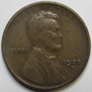 1925 D Lincoln Wheat Cent - antique higher grade Denver mintmark wheat penny