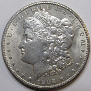 1902 O Morgan Dollar - antique better date New Orleans mintmark coin