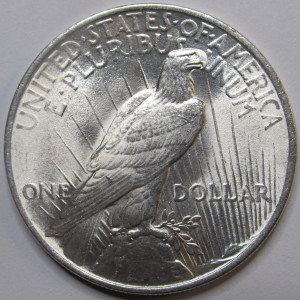 1924 Peace Dollar - beautiful choice uncirculated American silver dollar
