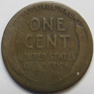 1913 S Lincoln Wheat Centh - antique San Francisco mintmark wheat penny