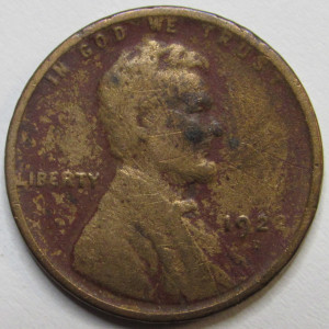 1922 D Lincoln Wheat Cent - better date low mintage American wheat penny