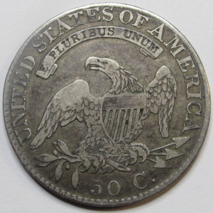 1826 Capped Bust Half Dollar - antique early American silver coin