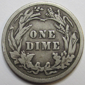 1914 Barber Dime - high quality silver American dime
