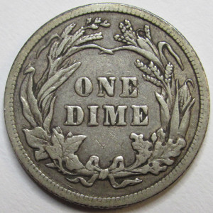 1913 Barber Dime - antique higher grade silver American dime