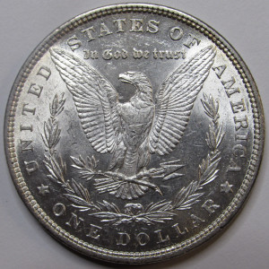 1880 Morgan Dollar - antique higher grade American silver dollar