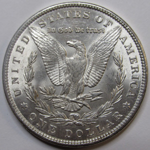 1889 Morgan Dollar - antique higher grade uncirculated silver dollar