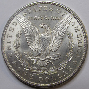 1898 Morgan Dollar - antique uncirculated well detailed silver dollar
