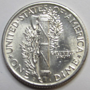 1940 D Mercury Dime - antique Denver mintmark American silver dime