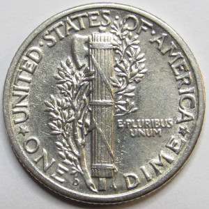 1941 D Mercury Dime - antique Denver mintmark American silver dime