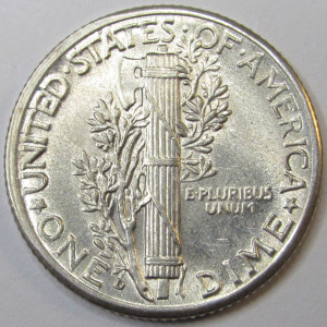 1942 D Mercury Dime - antique Denver mintmark American silver dime