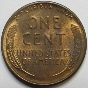 1945 D Lincoln Wheat Cent - antique Denver mintmark wheat penny