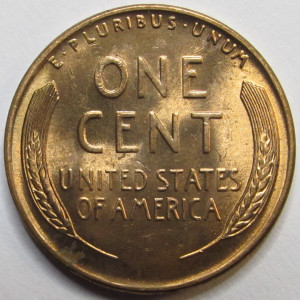 1955 D Lincoln Wheat Cent - antique Denver mintmark wheat penny