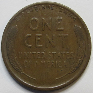 1917 S Lincoln Wheat Cent - antique San Francisco mintmark wheat penny