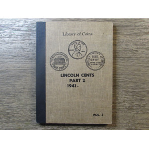Library of Coins album for Lincoln Cents - Part 2 - 1941 onwards - vintage supply
