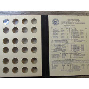 Library of Coins album for Liberty V Nickels - 1883 - 1912 - vintage supply
